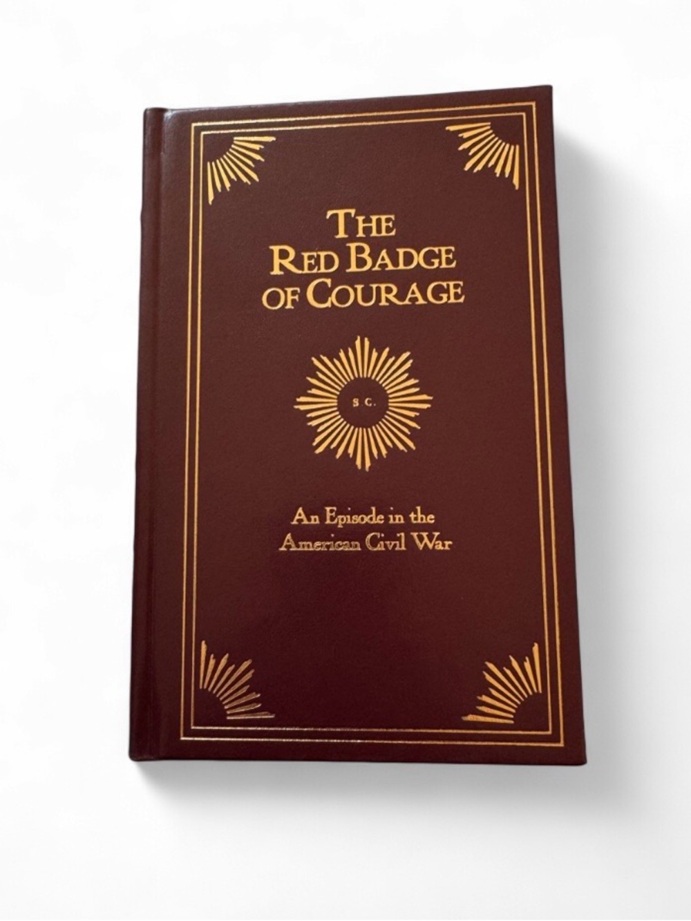 The Red Badge of Courage Leather-Style Hardcover - Brown